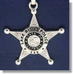 Lake Bluff, Illinois Police Badge Charms