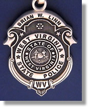 West Virginia State Police Badge Charms