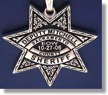 Sacramento County, California Sheriff Badge Charms