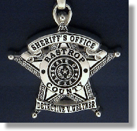 Bastrop County, Texas Sheriff Badge Charms