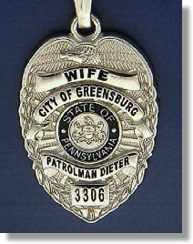 Greensburg, Pennsylvania Police Badge Charms