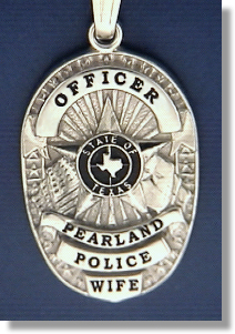 Pearland, Texas Police Badge Charms