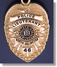 North Arlington, New Jersey Police Badge Charms