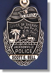 Jacksonville, Florida Police Badge Charms