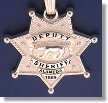 Alameda County, California Sheriff Badge Charms