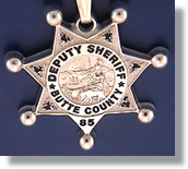 Butte County, California Sheriff Badge Charms