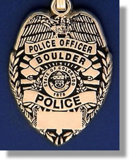 Boulder, Colorado Police Badge Charms