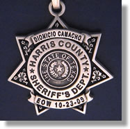 Harris County, Texas Sheriff Badge Charms