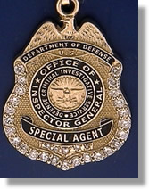 US Dept of Defense Police Badge Charms