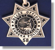 Eureka, California Police Badge Charms