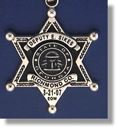 Richmond County, Georgia Police Badge Charms