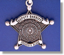 Burnet County, Texas Badge Charms