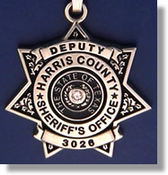 Harris County, Texas Sheriff Badge Charms