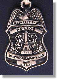 Baltimore, Maryland Police Badge Charms