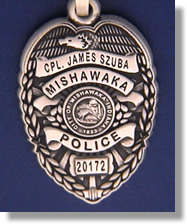 Mishawaka, Indiana Police Badge Charms