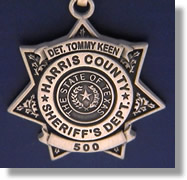 Harris County, Texas Sheriff Badge Charms