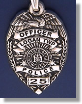 Logan Township, New Jersey Police Badge Charms