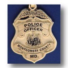 Montgomery County, Maryland Police Badge Charms