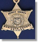 Mericopa County, Arizona Police Badge Charms