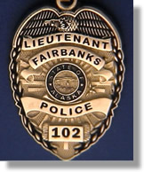 Fairbanks, Alaska Police Badge Charms