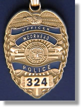 Moorhead, Minnesota Police Badge Charms