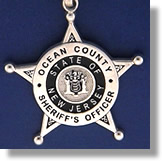 Ocean County, New Jersey Police Badge Charms