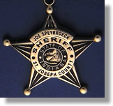 St Joseph County, Indiana Police Badge Charms