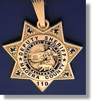 Madera, California Police Badge Charms