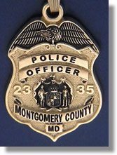 Montgomery County, Maryland Police Badge Charms