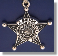 Morgan County, Indiana Sheriff Badge Charms