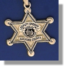 Guilford County, North Carolina Sheriff Badge Charms