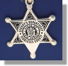 Middlesex County, New Jersey Sheriff Badge Charms