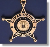 Ocean County, New Jersey Police Badge Charms