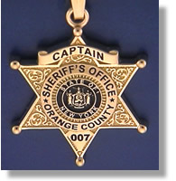 Orange County, New York Police Badge Charms