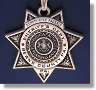 Berks County, Pennsylvania Sheriff Badge Charms