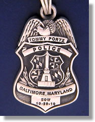 Baltimore, Maryland Police Badge Charms