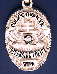 Riverside California Police Badge Charms