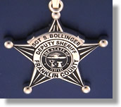 Franklin County, Ohio Police Badge Charms