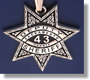 Sacramento County, California Sheriff Badge Charms