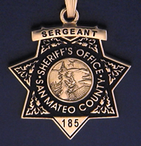 San Mateo County, California Sheriff Badge Charms