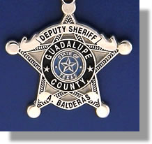 Guadalupe County, Texas Police Badge Charms