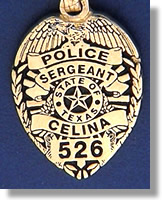 Celina, Texas Police Badge Charms