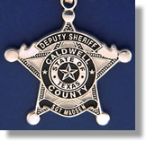 Caldwell County, Texas Police Badge Charms