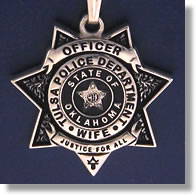 Tulsa, Oklahoma Police Badge Charms