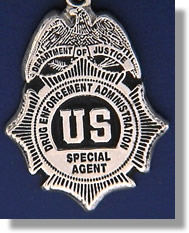 US Dept of Justice DEA Police Badge Rings