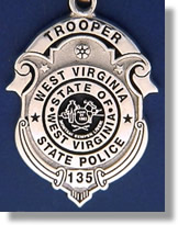 West Virginia State Police Badge Charms