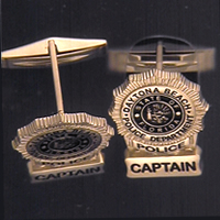 Police Captain Cuff Links #1