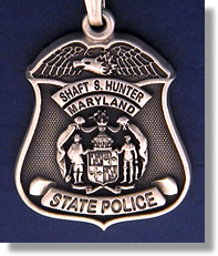 Badge Holder – Belt Clip On and Neck Chain – Maryland Troopers