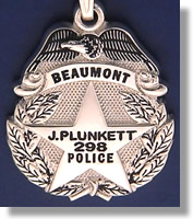 beaumont texas police badge jewelry sadiamonds